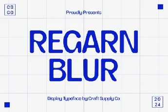 Regarn Blur font