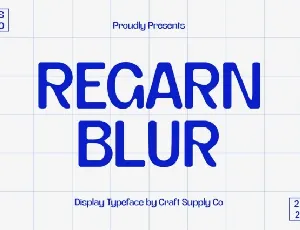 Regarn Blur font