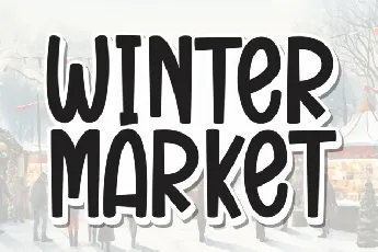 Winter Market Display font