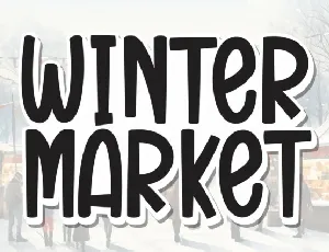 Winter Market Display font