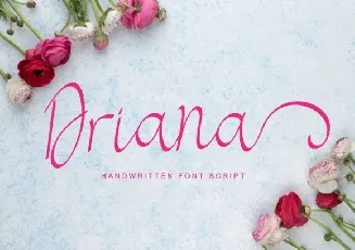 Driana Luxury Script font