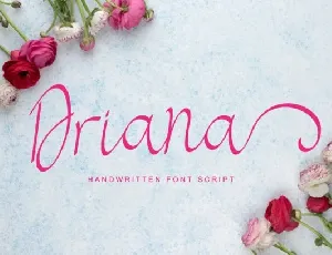 Driana Luxury Script font