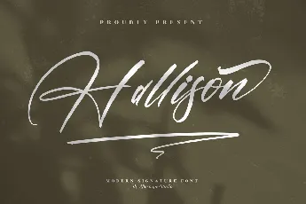 Hallison font