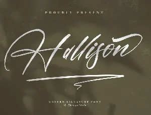 Hallison font