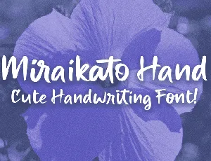 Miraikato Hand PERSONAL USE font
