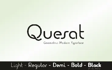 Quesat font