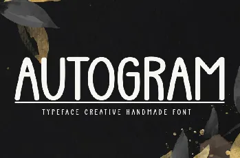 Autogram Display font