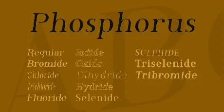 Phosphorus font