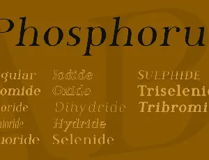 Phosphorus font