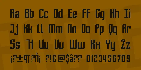 SF Piezolectric font