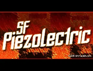 SF Piezolectric font