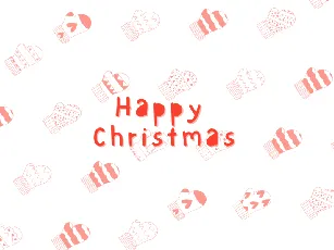 Christmas Gloves font