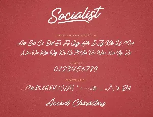 Socialist Monoline font