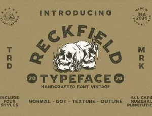Reckfield Display font