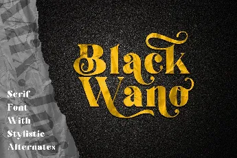 Black Wano Serif Typeface font