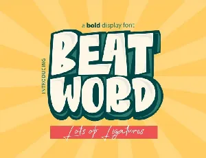 Beat Word Bold Display font