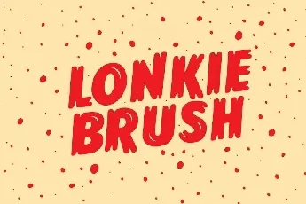 Lonkie Brush Family font