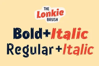 Lonkie Brush Family font