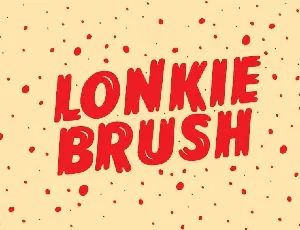 Lonkie Brush Family font