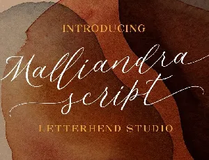 Malliandra Script font