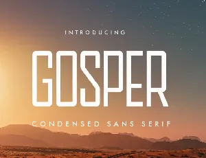 GOSPER font