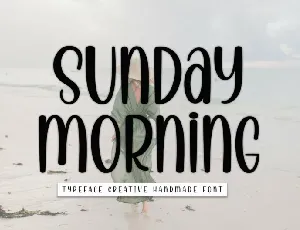 Sunday Morning Display Typeface font