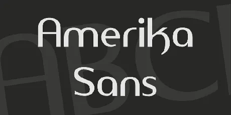 Amerika Sans font