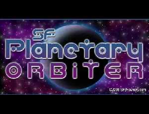 SF Planetary Orbiter font