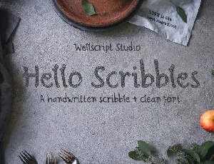 Hello Scribbles – Handwritten font