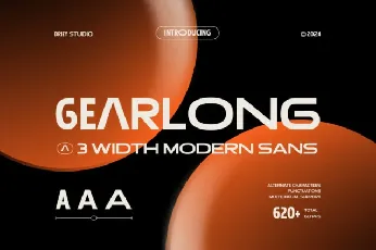 Gearlong font