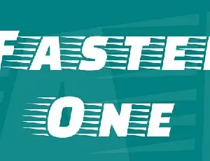 Faster One font