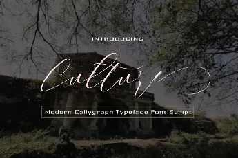 Culture Script font