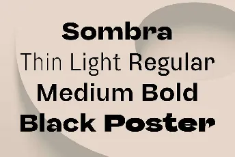 Sombra font