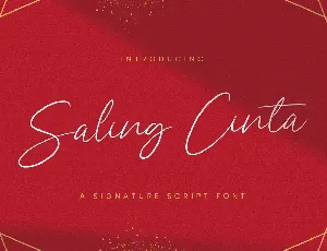 Saling Cinta font