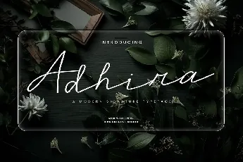 Adhira font