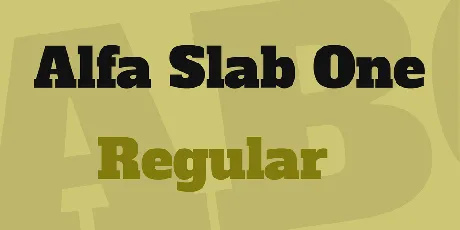 Alfa Slab One font