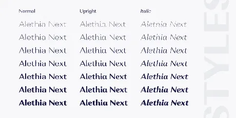 Alethia Next font