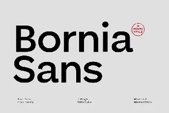 Bornia Sans font