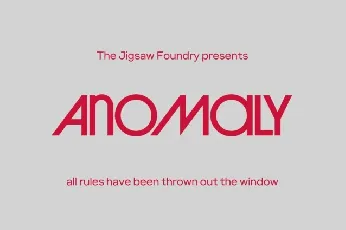 Anomaly font