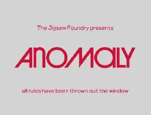 Anomaly font