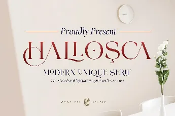 Hallosca font