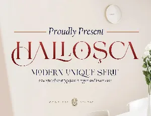 Hallosca font