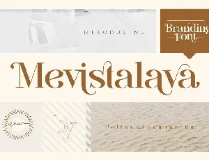 Mevistalava font