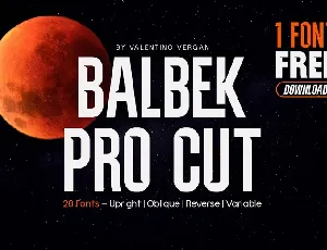 Balbek Pro Cut font