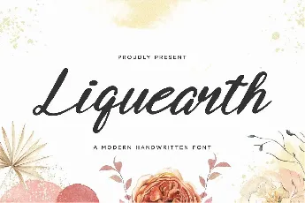 Liquearth font