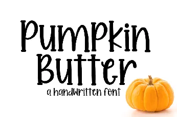 Pumpkin Butter font