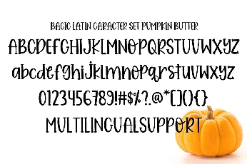 Pumpkin Butter font