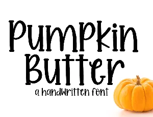 Pumpkin Butter font