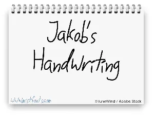 Jakobs Handwriting font