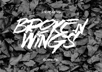 Broken Wings font